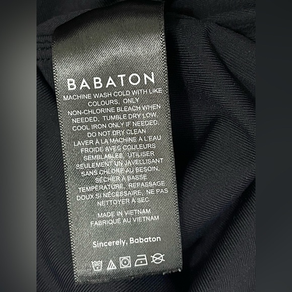 Aritzia Babaton Contour Cut-out Bodysuit Black Size Large - Picture 6 of 8